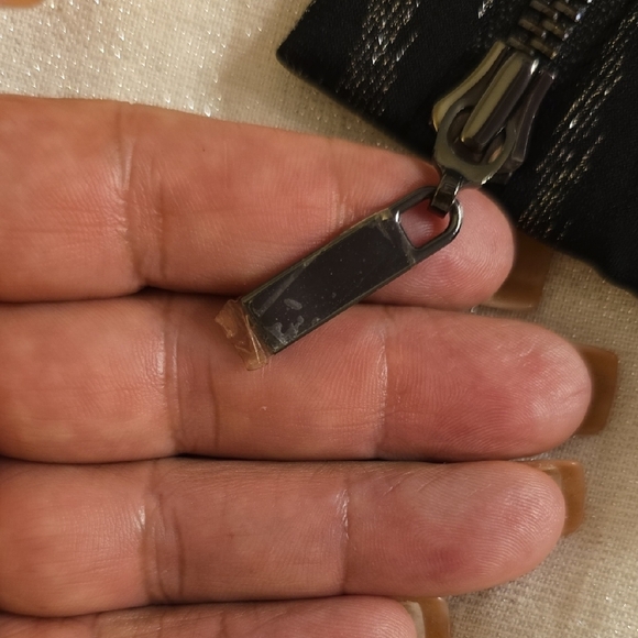 Cache Black and Silver Chevron Long Sleeve Dress - Picture 14 of 16